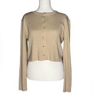 Missguided Button Front Long Sleeve Top